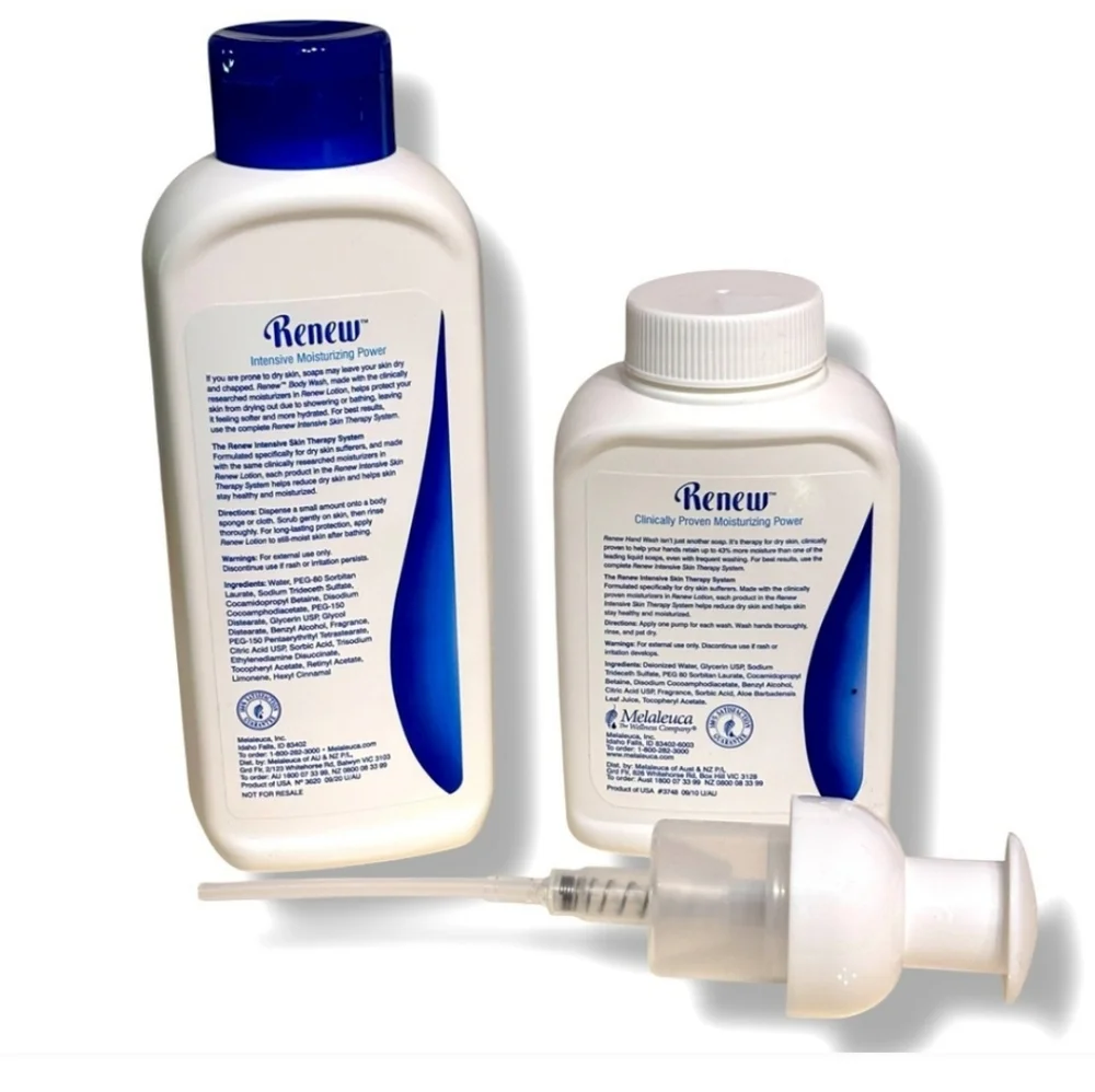 MELALUCA Renew Moisturizing Body Wash & Hand Wash Set